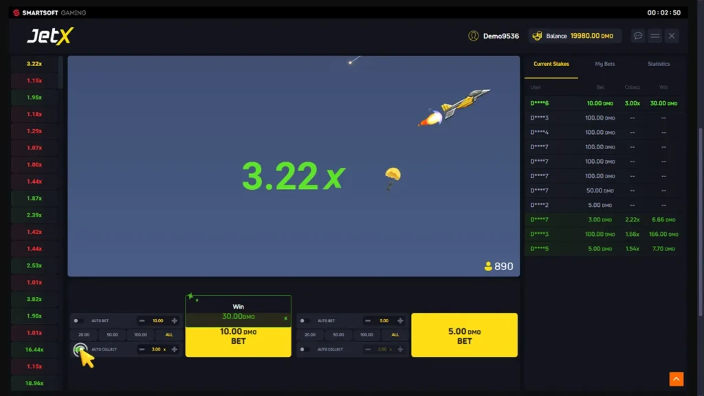 JetX - Auto Cash Out